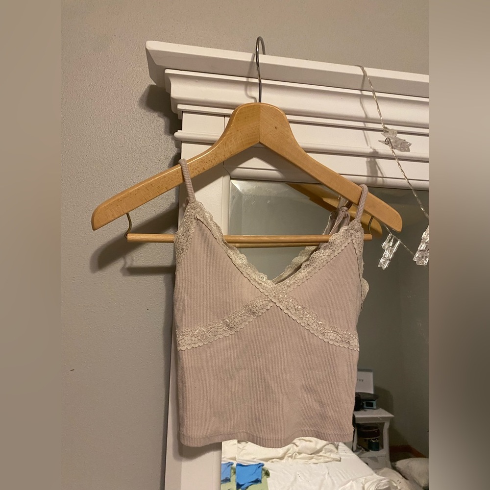 Tan crop top from garage like new!! $20